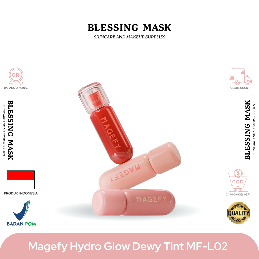 Magefy Hydro Glow Dewy Lip Tint Kissproof 2.5gr MF-L02