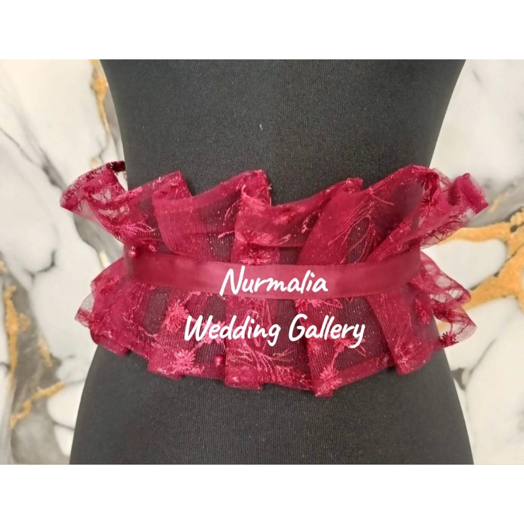 OBI BELT TILE TALI PITA / OBI TULLE / OBI GAMIS & KEBAYA VIRAL KEKINIAN TERMURAH