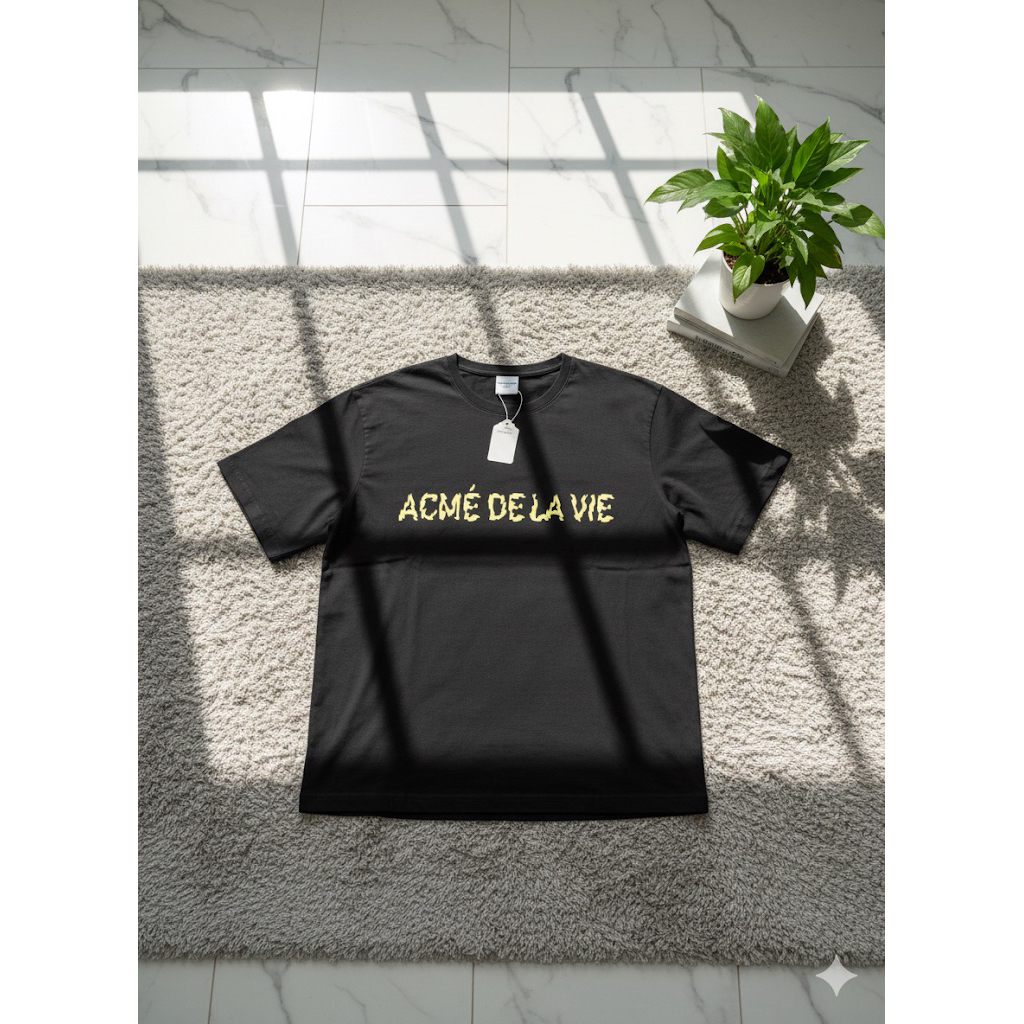 Kaos Acme De La Vie ADLV Hitam Kuning
