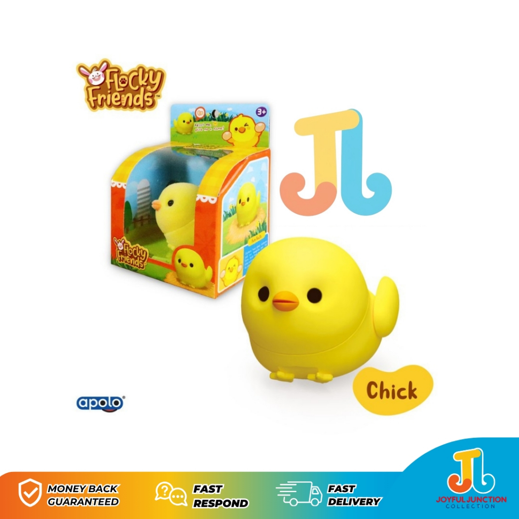 Mainan Flocky Friends Chick - Shelly - Apolo - Mainan Hewan Lucu