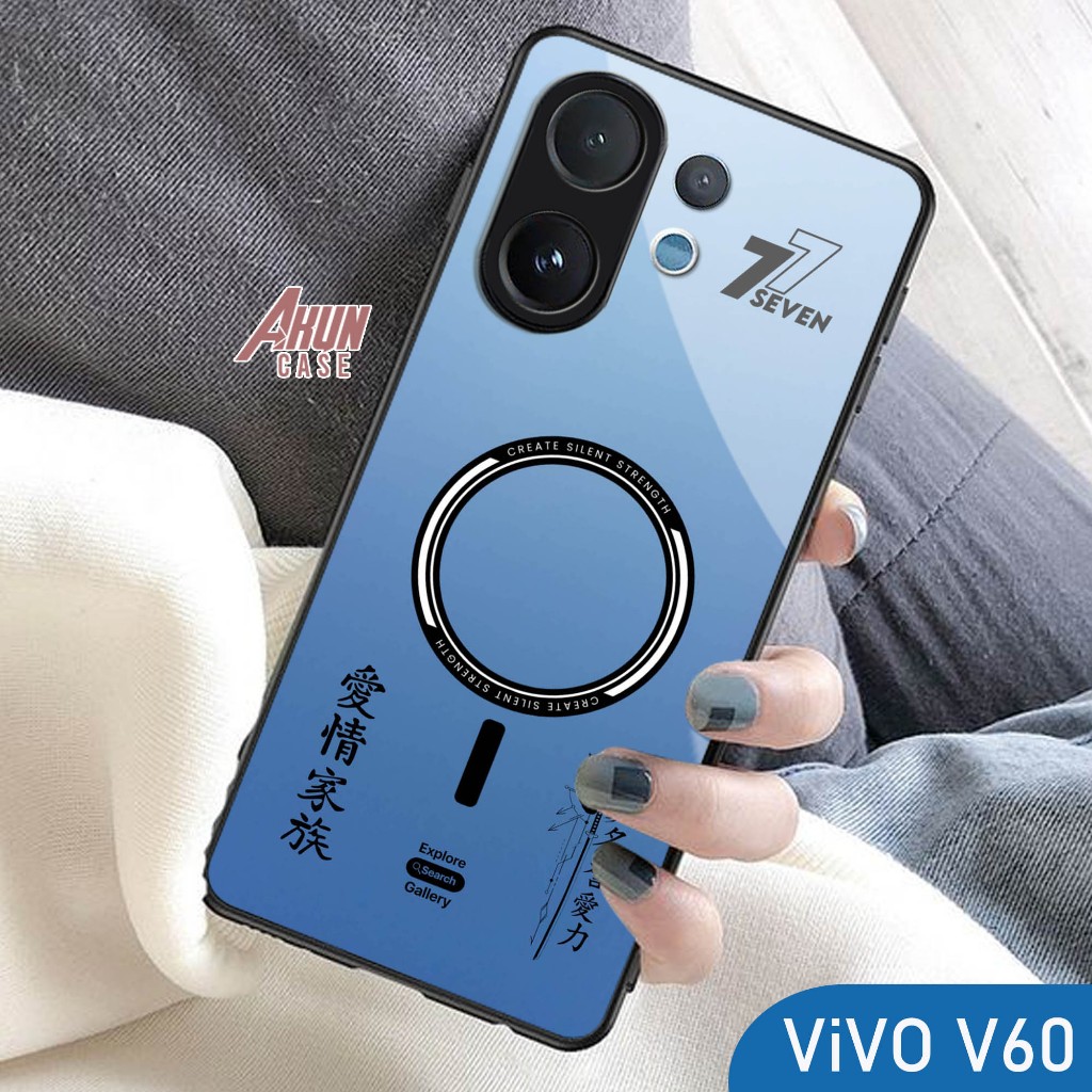 Softcase Glass Kaca  Vivo V60-  - Casing Hp Vivo V60-   - Case Hp Terbaru - Softcase Vivo V60- S264