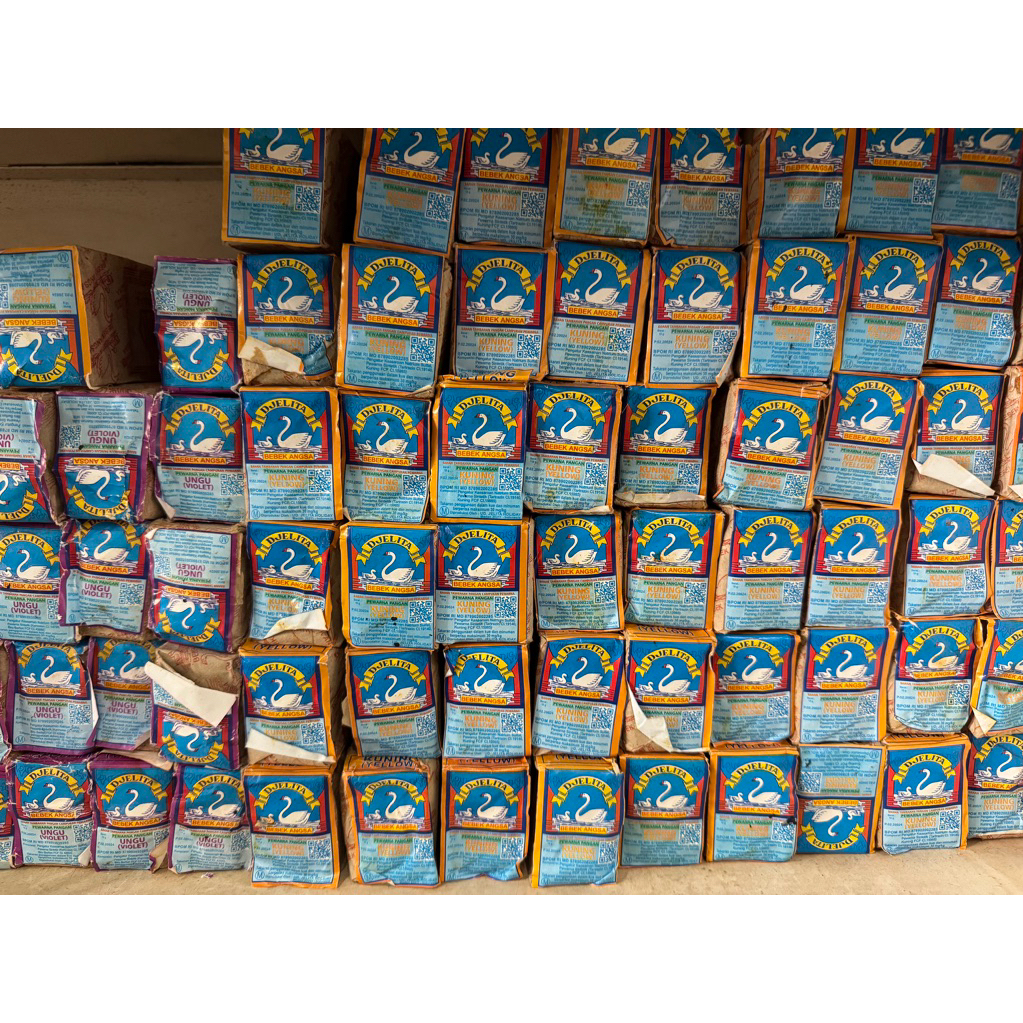 Pewarna makanan batangan cap bebek angsa / Gincu batangan cap Djelita / cap bebek angsa