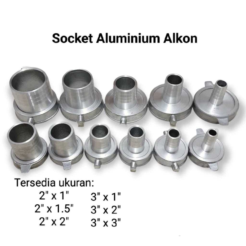 Socket Pompa Air Alkon/Nepel Pompa Air Alkon Water Pump Aluminium