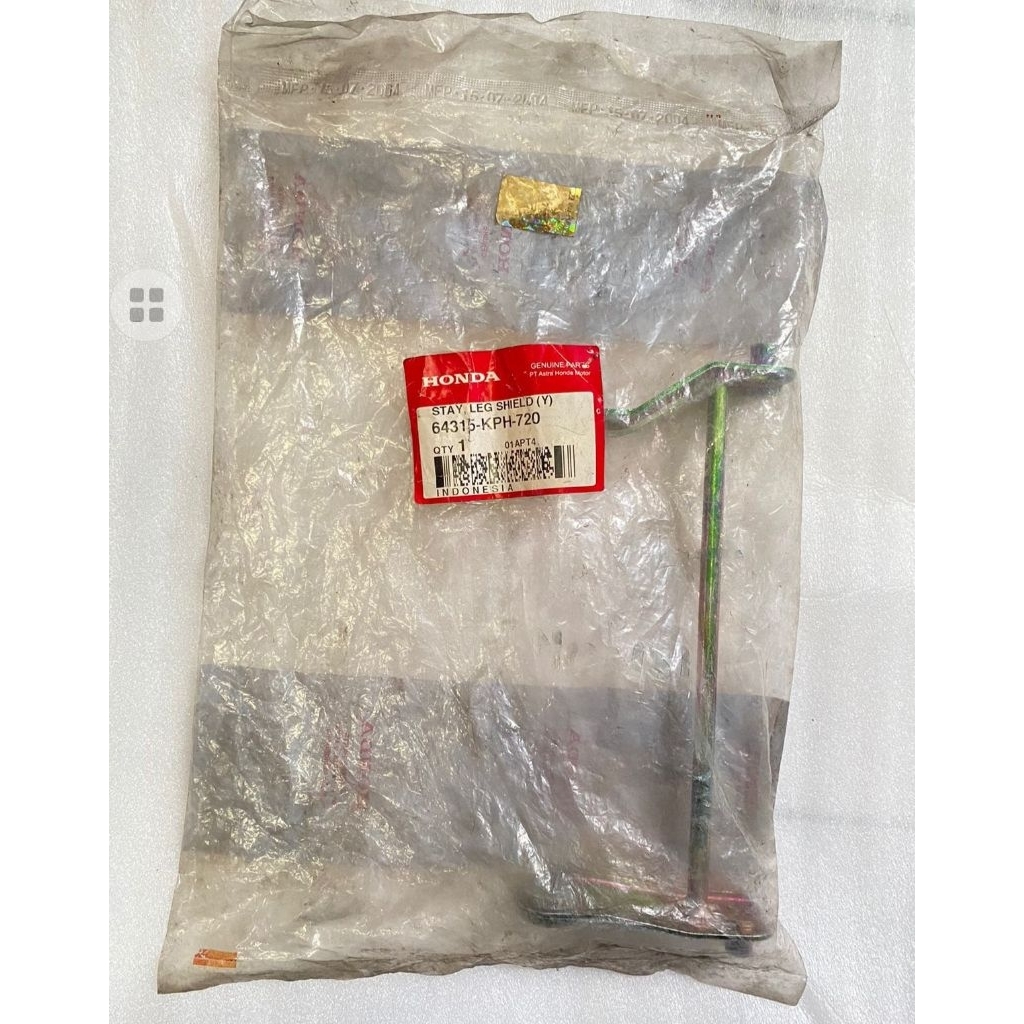 STAY LEG SHIELD Y/Dudukan Sambungan Legsil 64315KPH720 KHARISMA (SKU: JBM 01)
