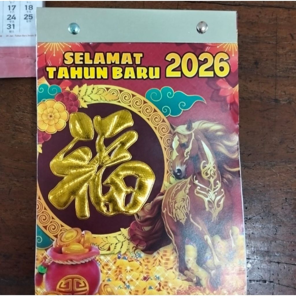 KALENDER SOBEK HARIAN TAHUN 2026/Kalender Shio Kuda tahun 2026