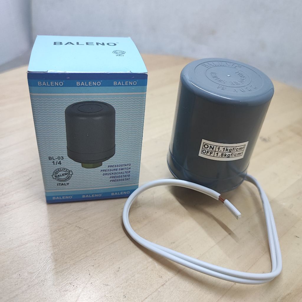 Otomatis Baleno 1/4" 1,1 - 1,8 pressure switch pompa air 1/4 inch | cocok untuk semua merek shimizu 