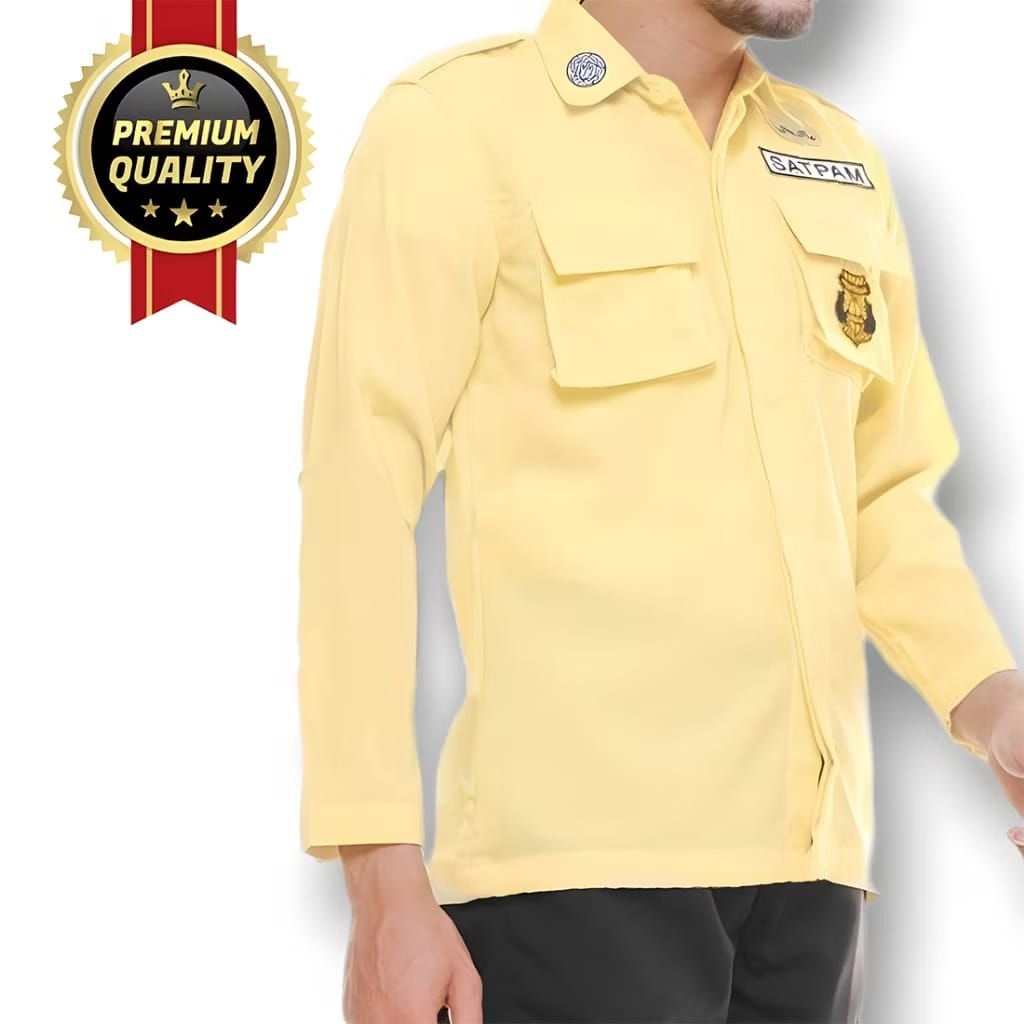 . Baju PDL Warna Krem Modis – Desain Terbaru, Jahitan Rapi, Bahan Adem