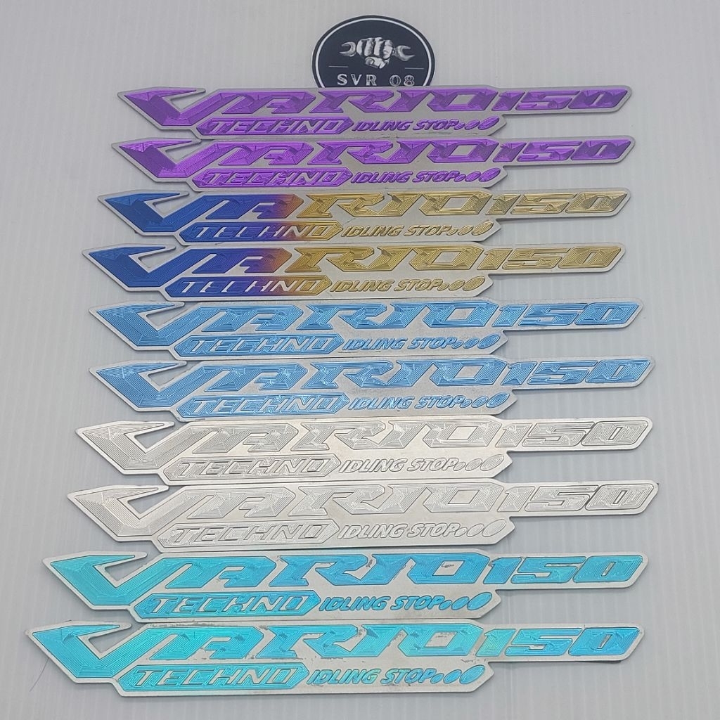 EMBLEM VARIO 150 TECHNO IDLING STOP TITANIUM VIETNAM