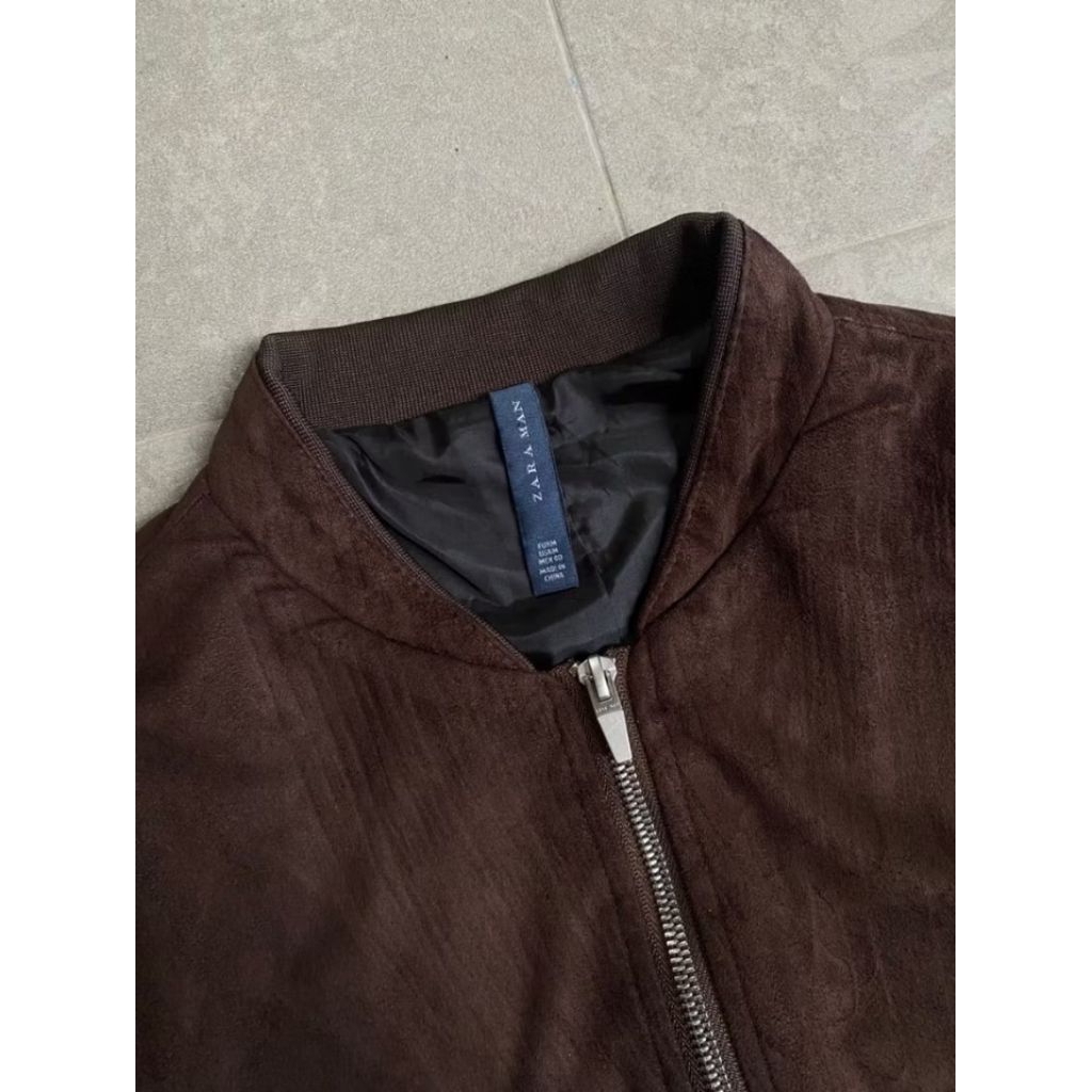 Zara Man Jacket (bahan suede) / Jaket Zara Man / Jaket Zara / Jaket Branded / jaket suede