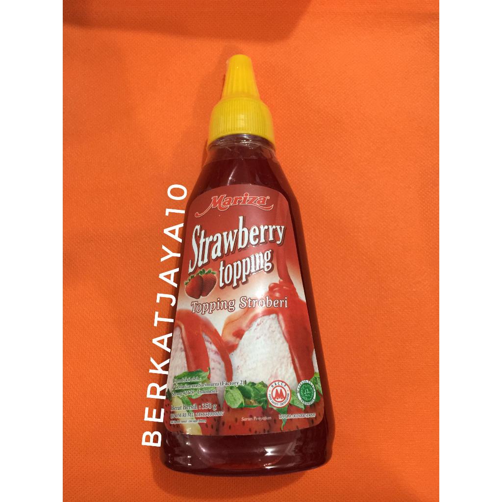 Mariza Strawberry Topping stroberi 350gr kemasan botol Selai