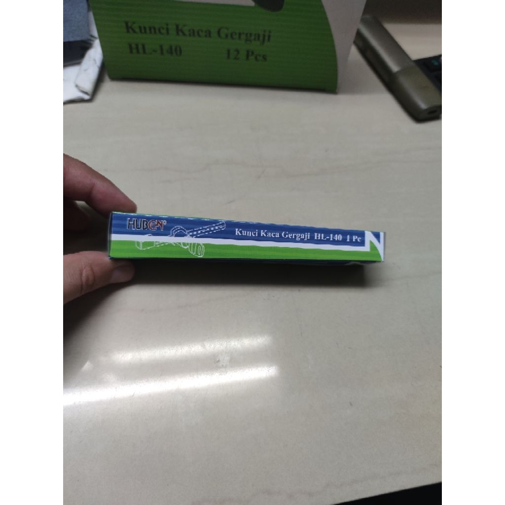[12] HUBEN KUNCI KACA ETALASE GERGAJI 140 /12 BUAH