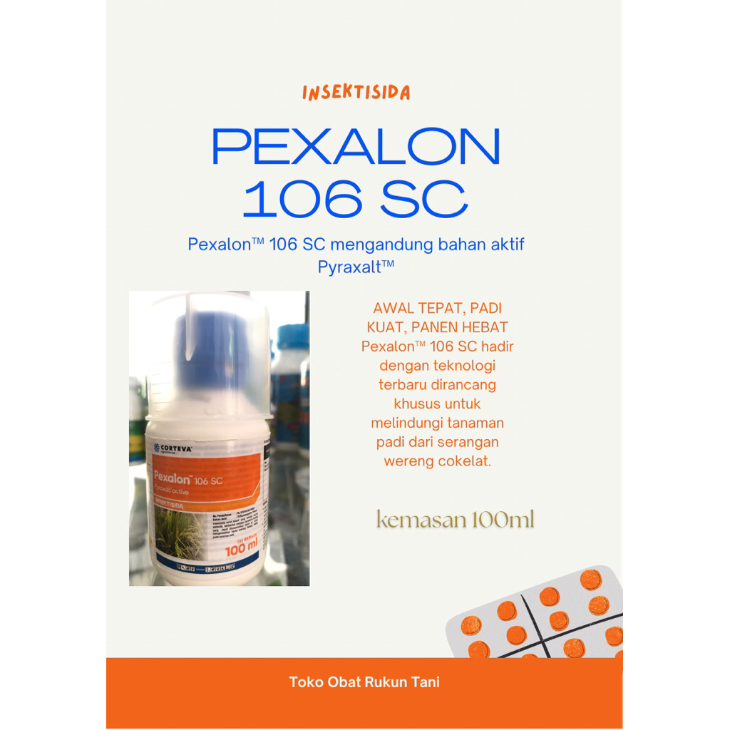 pexalon 106sc 100ml insektisida untuk melindungi tanaman padi dari hama wereng coklat
