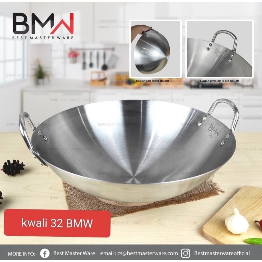 Wajan Stanless Super Tebal Anti Lengket BMw 32cm