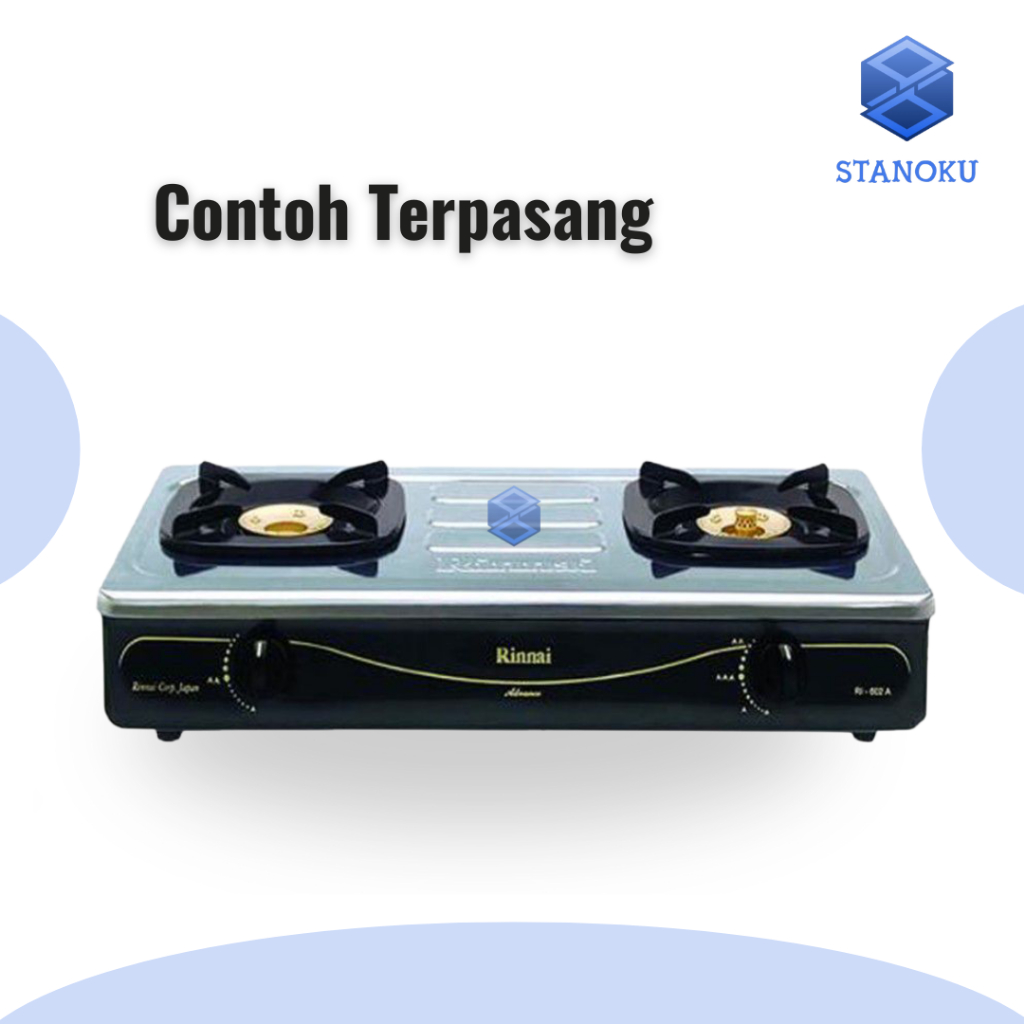 Nunungstore1 Tatakan Kompor Rinnai / Tatakan Kompor Rinnai Kaki 4 / Dudukan Kompor Rinnai - Stanoku