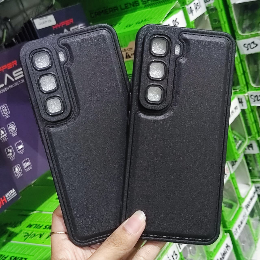 New  Black Case leather INFINIX HOT 60 Pro+ 60i 50 Plus NOTE 50 SoftCase Slim Fit Silicone Hitam Pek