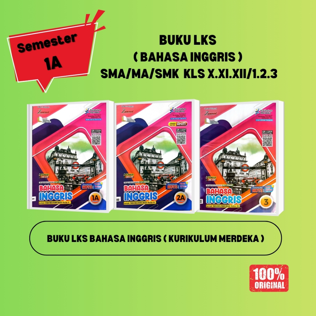 LKS Bahasa Inggris Kelas 10 11 12 Semester 1A SMA/MA/SMK Kurikulum Merdeka