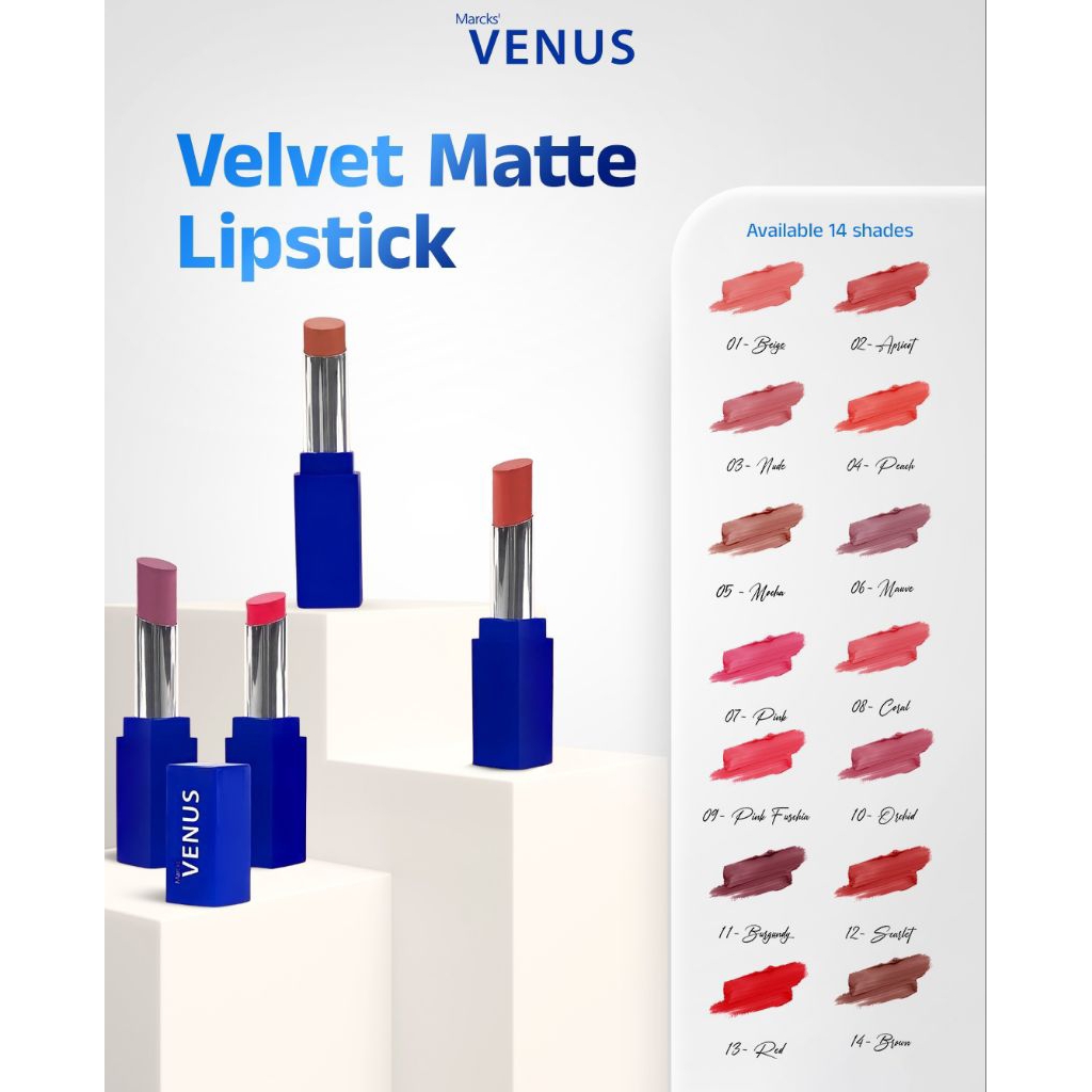 Venus Lipstik Velvet matte
