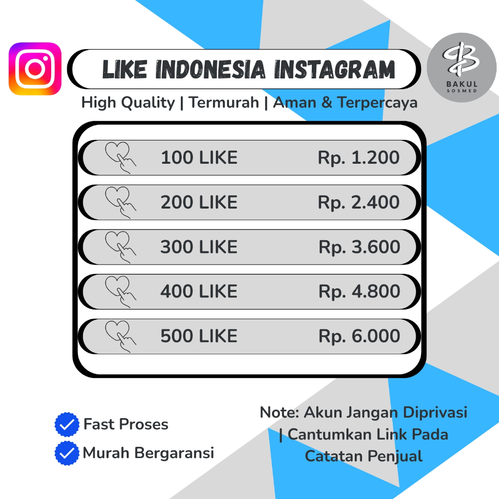 Promo Like Instagram Postingan, Reels Real Aktif Indonesia Likes Instagram Proses Cepat likeig | Ber