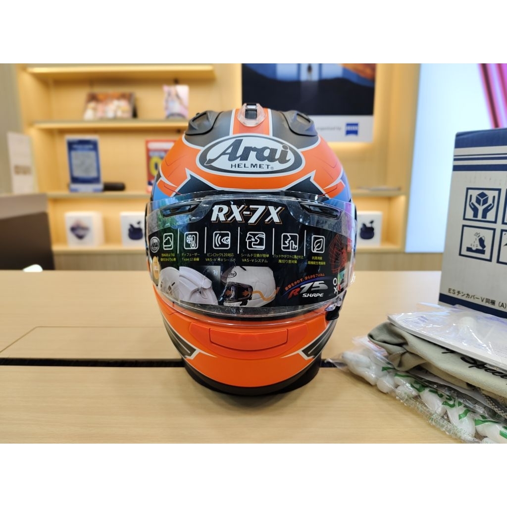 Helm Fullface Arai Rx7x Van Der Mark Fullsett JDM