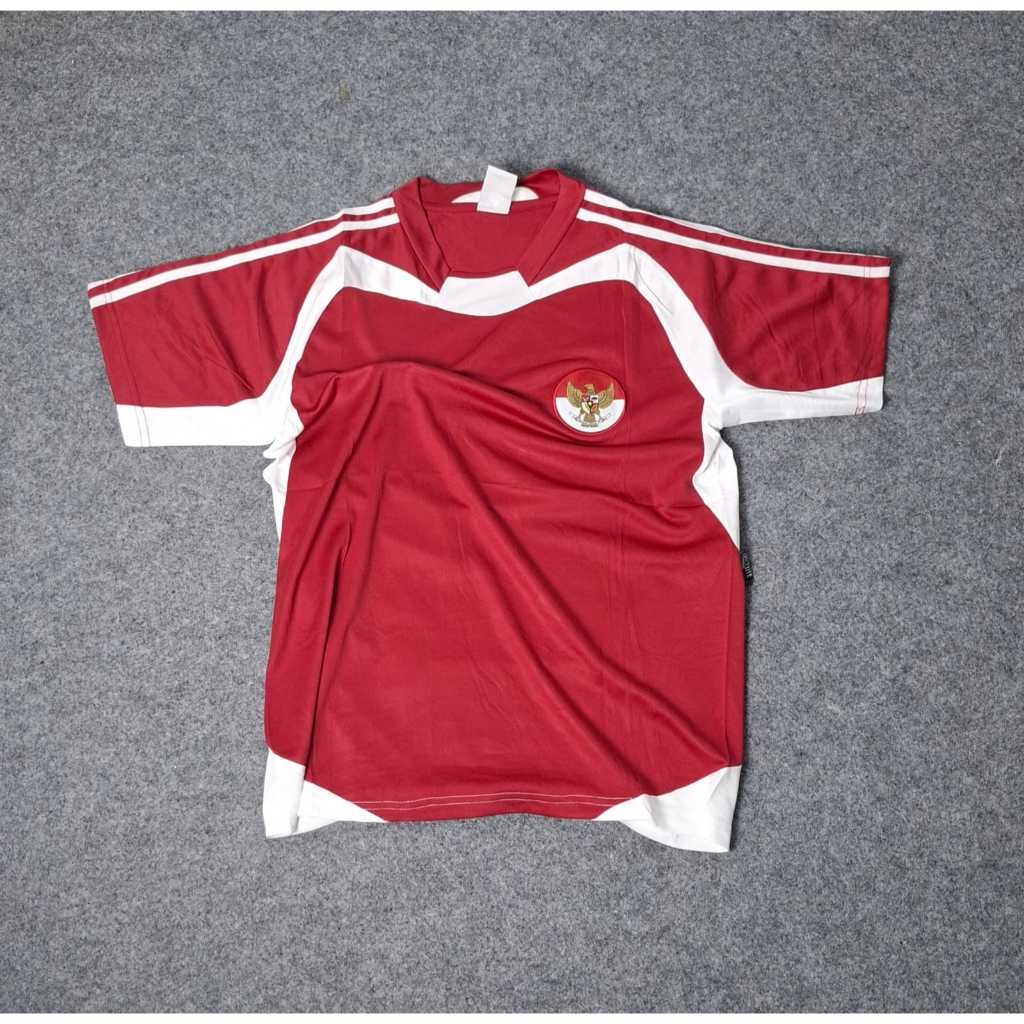 TIMNAS INDONESIA HOME 2004 JERSEY BAJU BOLA FUTSAL HIGH QUALITY PRIA DEWASA