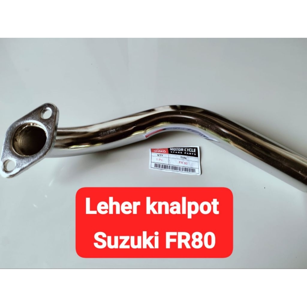 LEHER KNALPOT SAMBUNGAN TENGAH SUZUKI FR80 FR 80 // PIPA KNALPOT