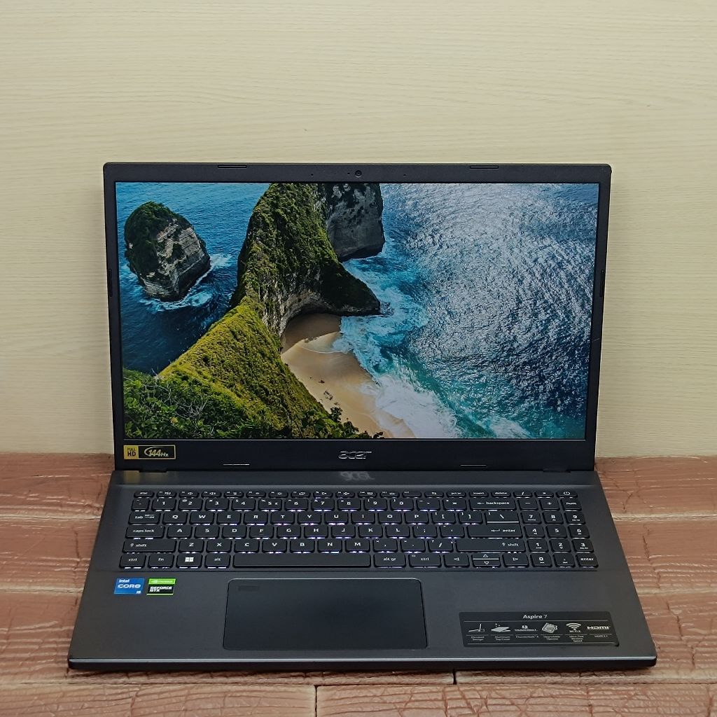 Laptop ACER ASPIRE 7 A715-76G Intel Core i5-12450H RAM 8GB SSD 512GB GTX 1650 GEN12 IPS 144Hz