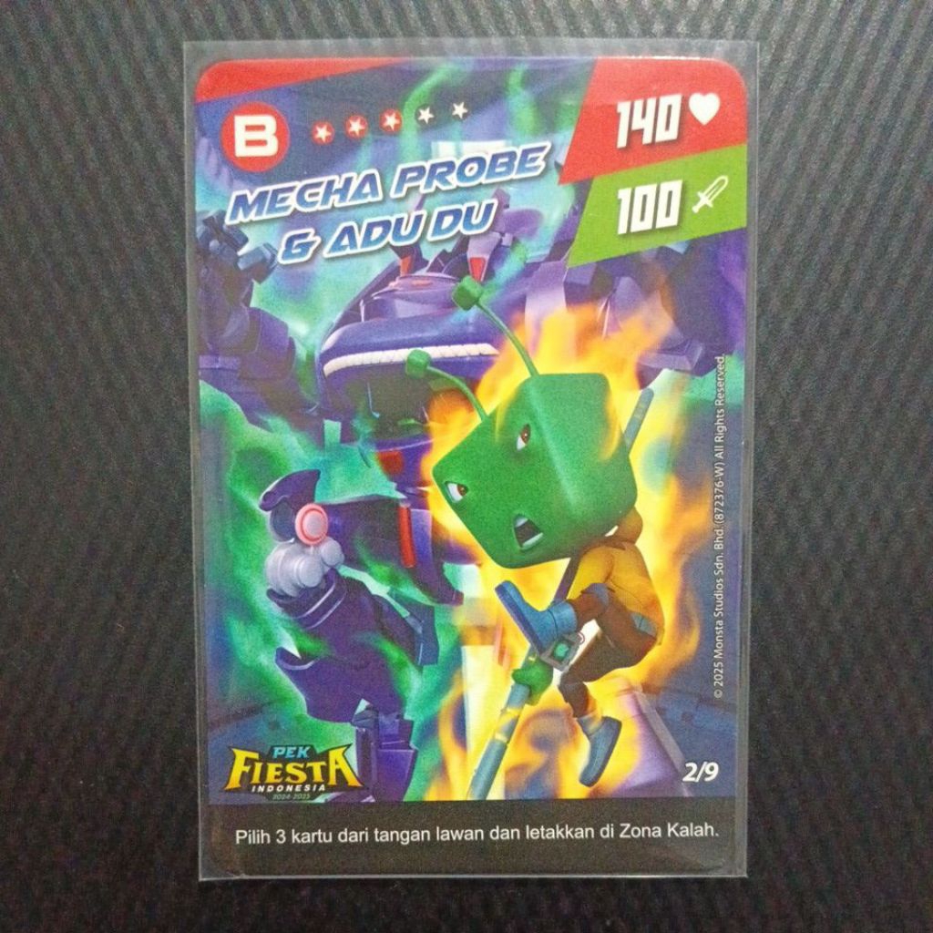 Pek Fiesta Indonesia 2/9 Mecha Probe & Adu Du - Monsta Galaxy Card Indonesia