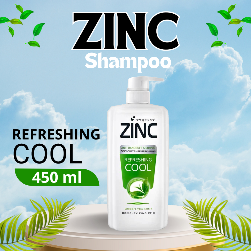 Zinc Shampo Refreshing Cool / Zinc Shampoo Refreshing Cool Botol 450ml