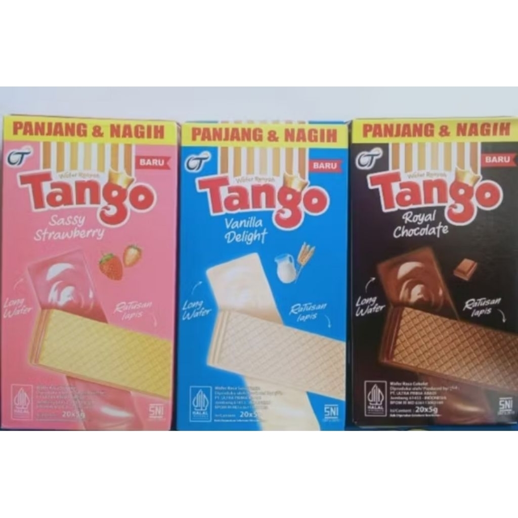 [ 1 box ] Tango wafer long 5gr | isi 20pcs/box | tango 500an
