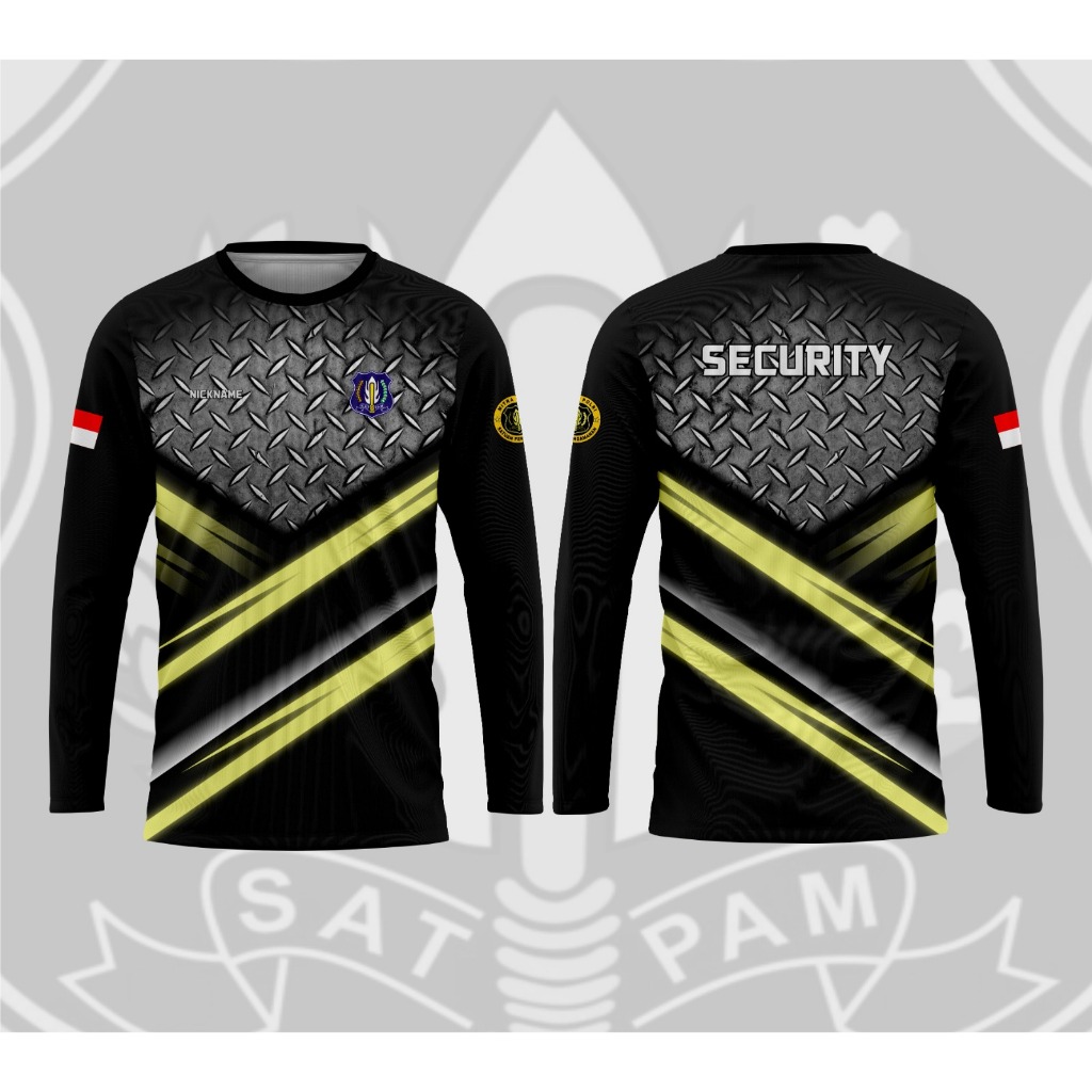 JERSEY SATPAM TERBARU /JERSEY KAOS SECURITY HITAM /SERAGAM SATPAM HITAM / KAOS SECURITY PENDEK//JERS