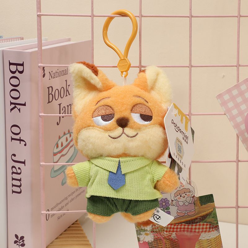 Potdemiel Zootopia Plush Keychain | Gantungan Boneka Plush Zootopia Lucu Gemoy Lembut untuk Tas