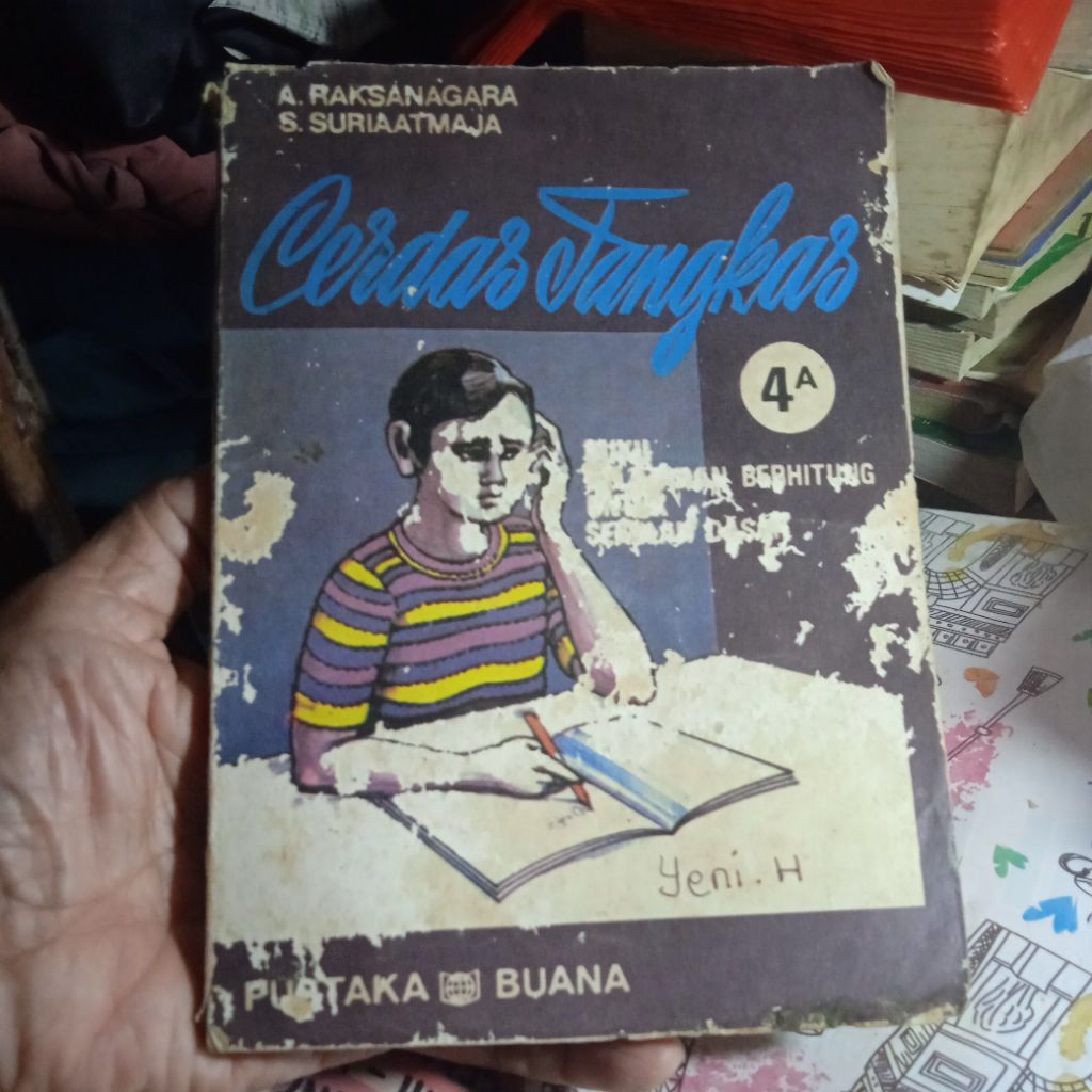 buku Cerdas Tangkas 4A, buku pelajaran berhitung untuk SD kelas lV, buku original jadul