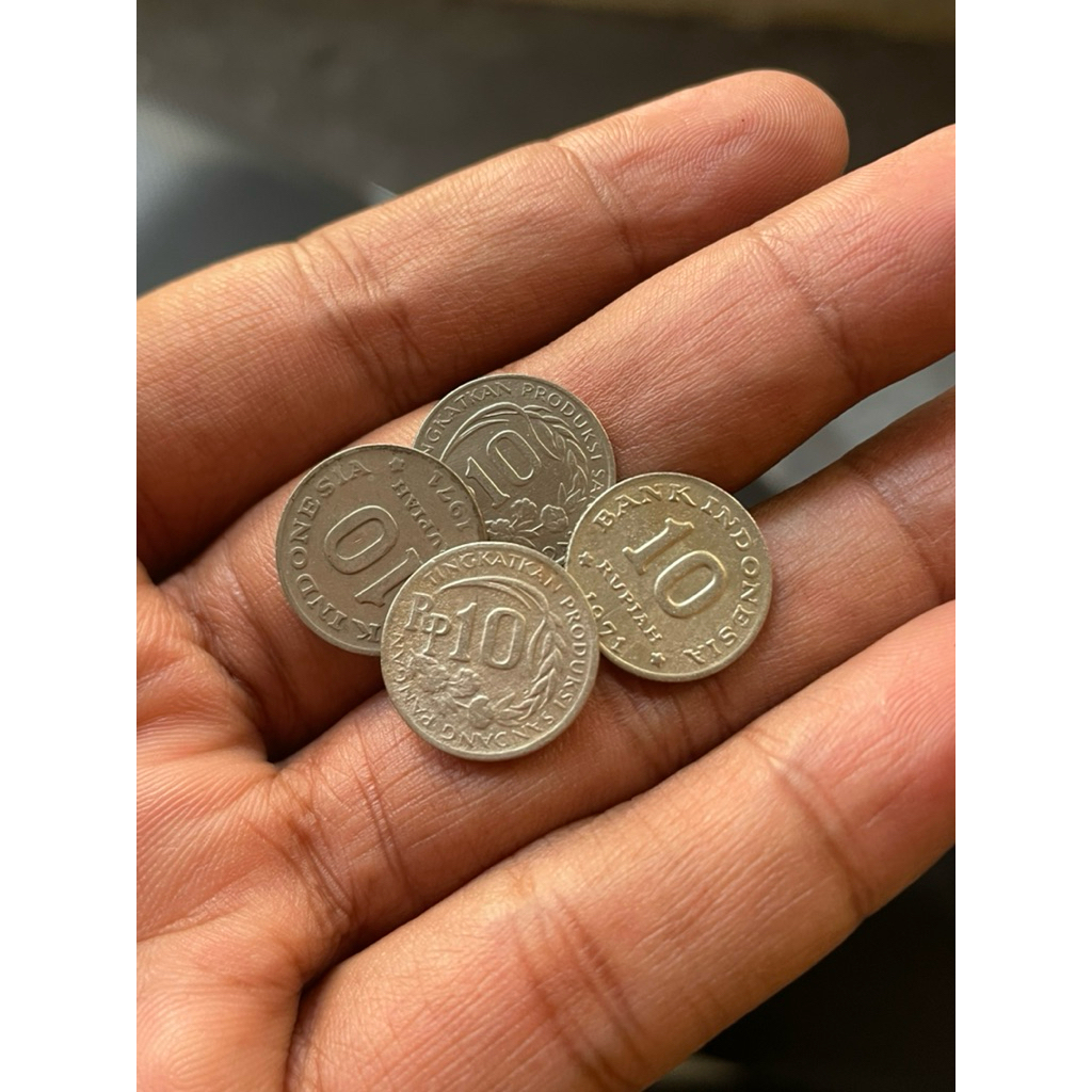 koin 10 rupiah 1971,koin mahar termurah Asli