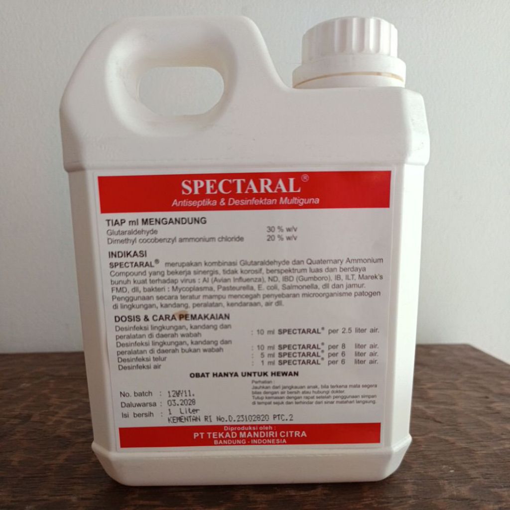 Spectaral 1 liter/ Desinfektan Virus Bakteri Kandang Ternak