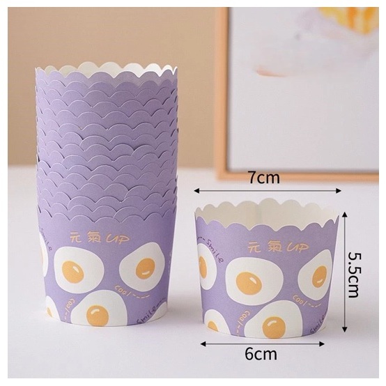 YTB Paper Cupcakes Muffin TELUR UNGGU Motif Warna Warni / Muffin Cup / Kertas Roti / Paper Cupcakes 