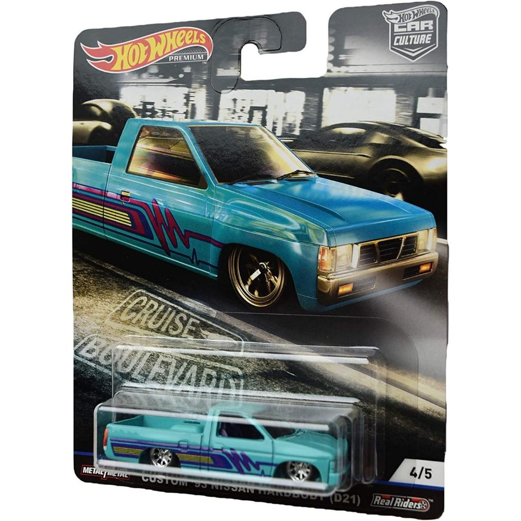 Hot Wheels Car Culture Custom '93 Nissan Hardbody (D21) 4/5, Blue
