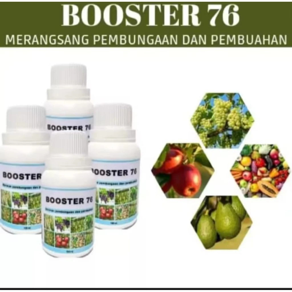 Pupuk Buah Dan Sayur Booster Buah Booster 76 Hormon Pembungaan dan Pembuahan Super250ml