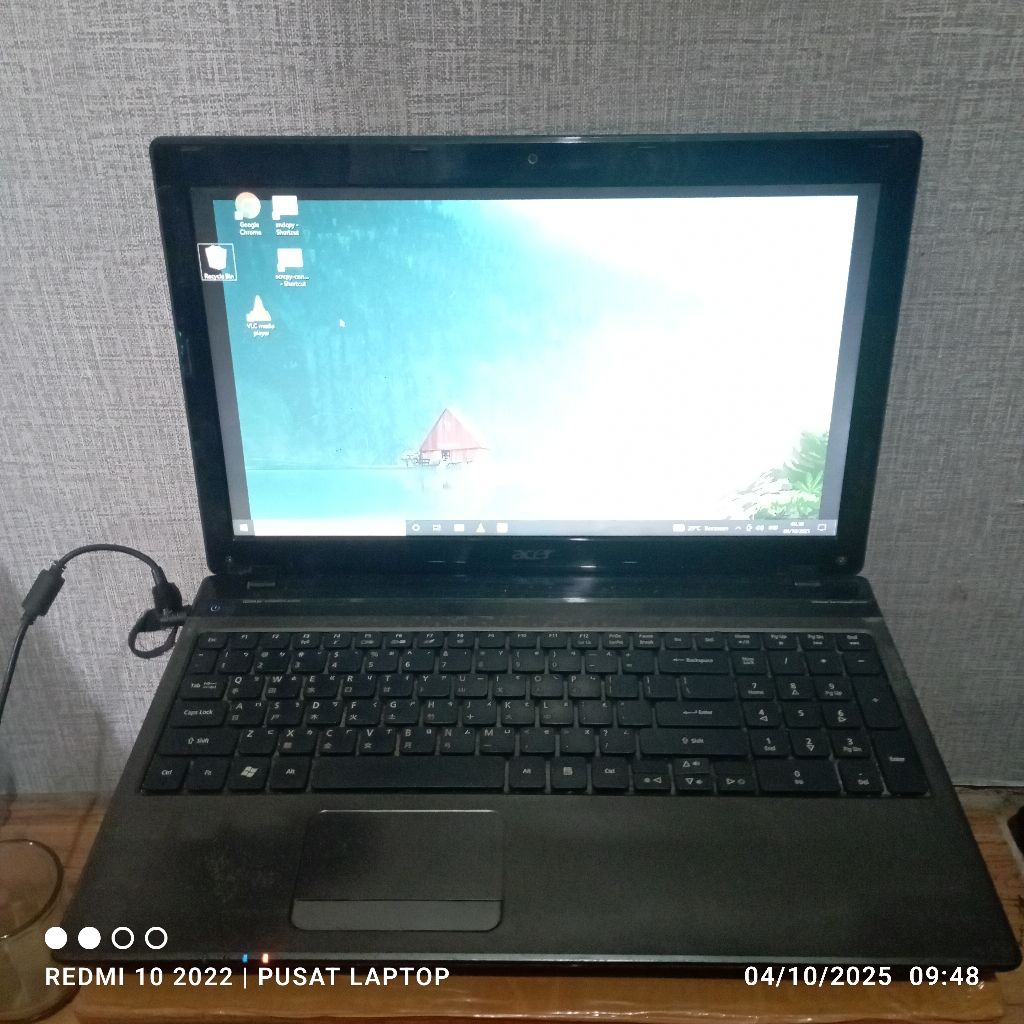 Laptop Acer Aspire 5750 series P5WEO windows 10 Intel core i3 gen 2 Ram4gb Hdd320 Lcd15in,8in Normal