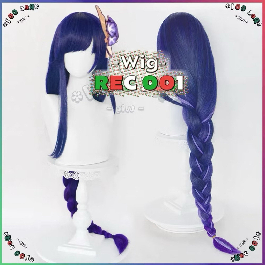 Wig Raiden Shogun 110cm (Free hairclip) | Merk Manmei