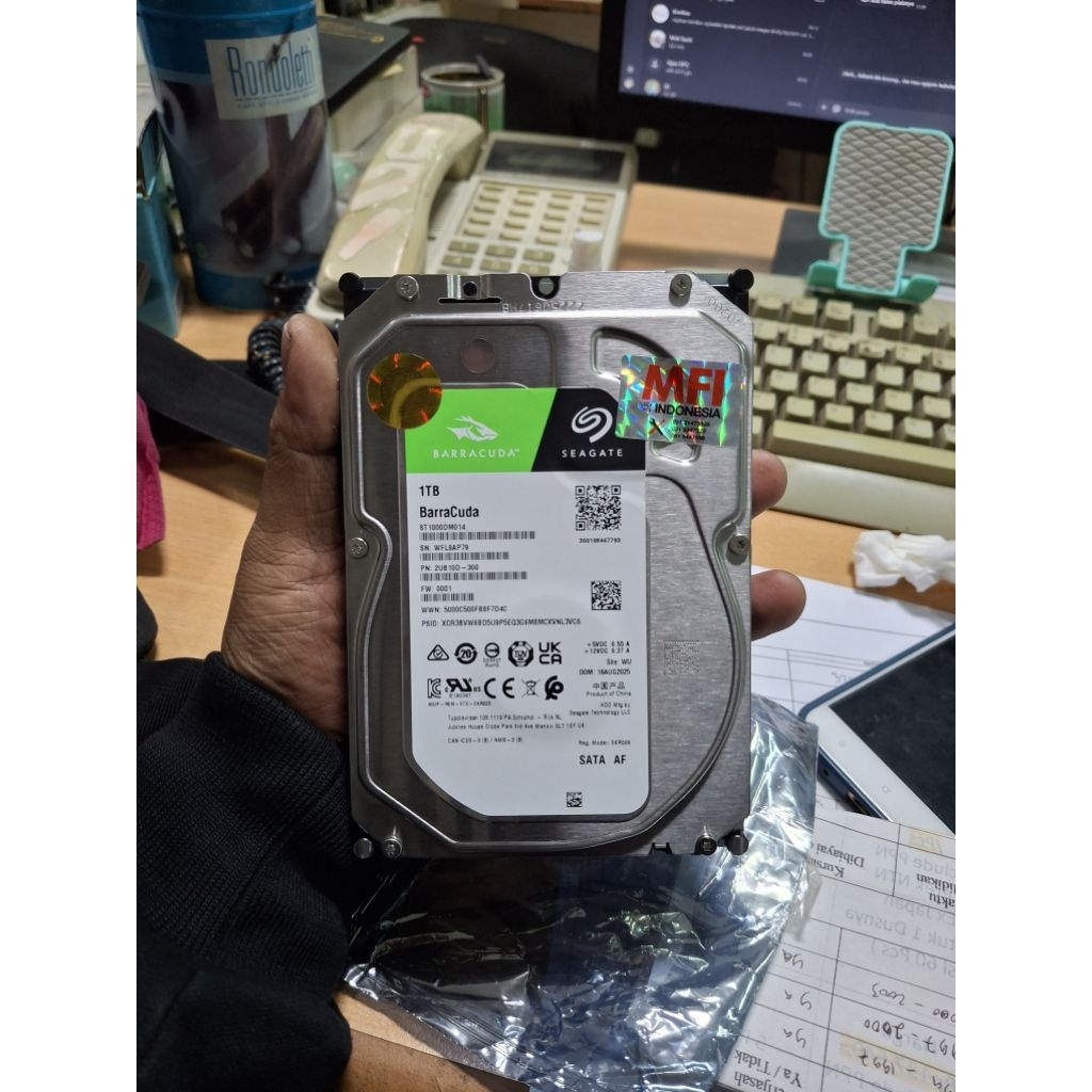Seagate Barracuda 1TB Garansi MFI new