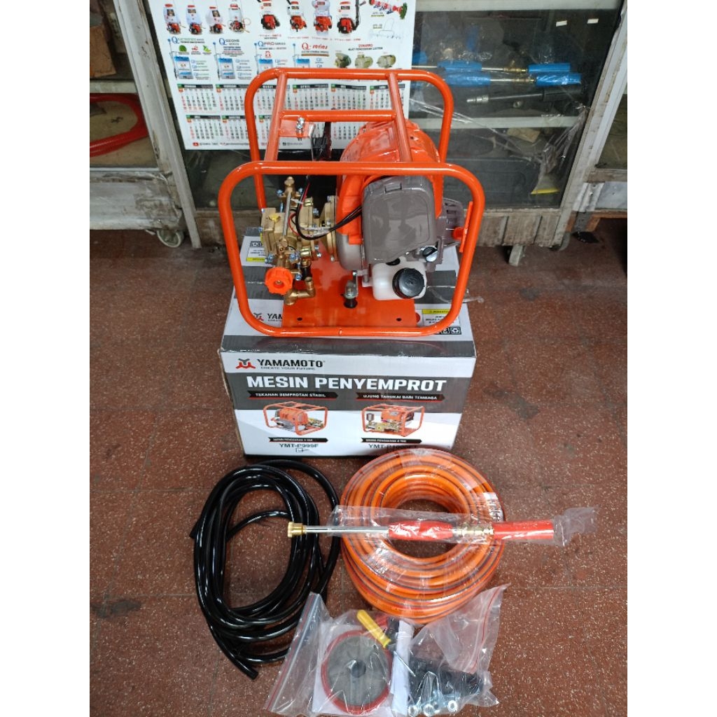 YAMAMOTO - Power Sprayer 4 Tak YMS P999F Mesin Steam Semprot Air Cuci Motor Mobil Semprot Ladang Keb