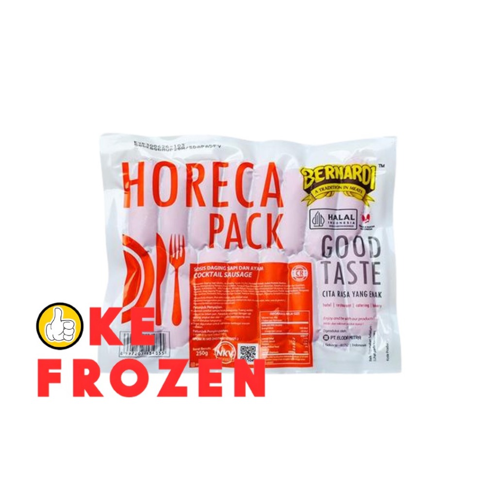BERNARDI SOSIS COCKTAIL MERAH  HORECA 250GR / SOSIS MINI