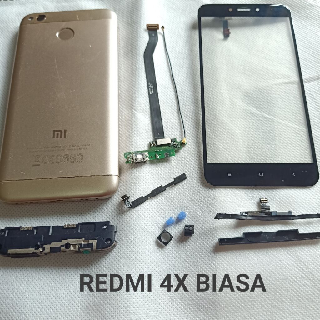 (TOKO PONSEL) Konektor cas + fleksibel UI Buzzer touchscreen Xiaomi Redmi 4x Original Copotan garans