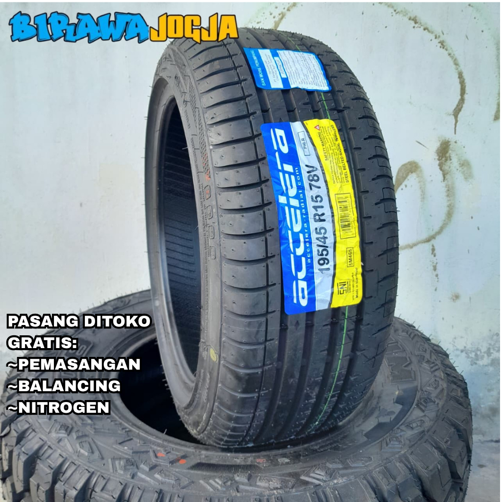 Ban Mobil CEPER ring 15 195 45 Accelera PHI R bisa untuk picanto, jazz, yaris, brio, AGYA 195 45 r15