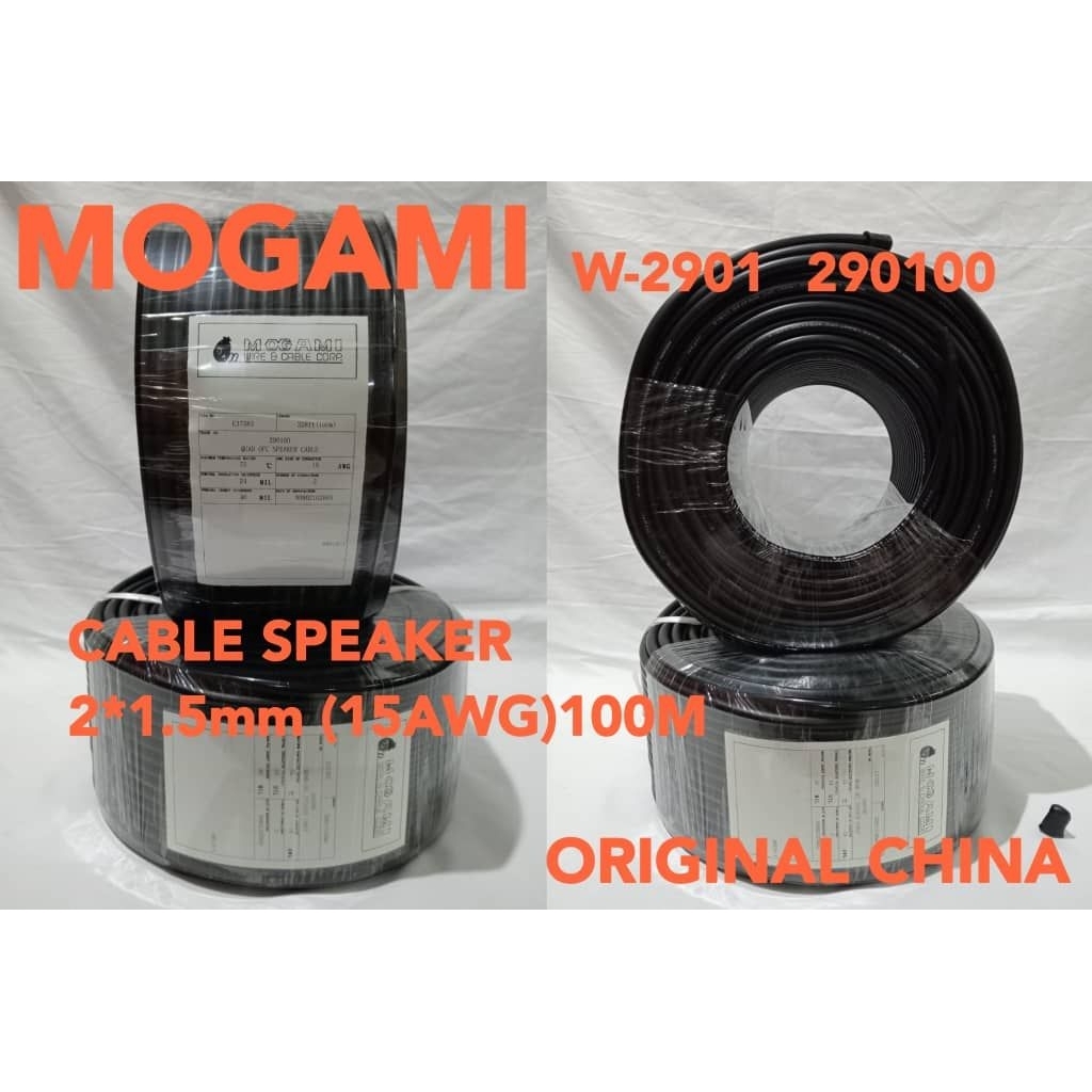 KABEL SPEAKER MOGAMI 2x1.5 SPEAKER  CABLE MOGAMI W-2901 290100