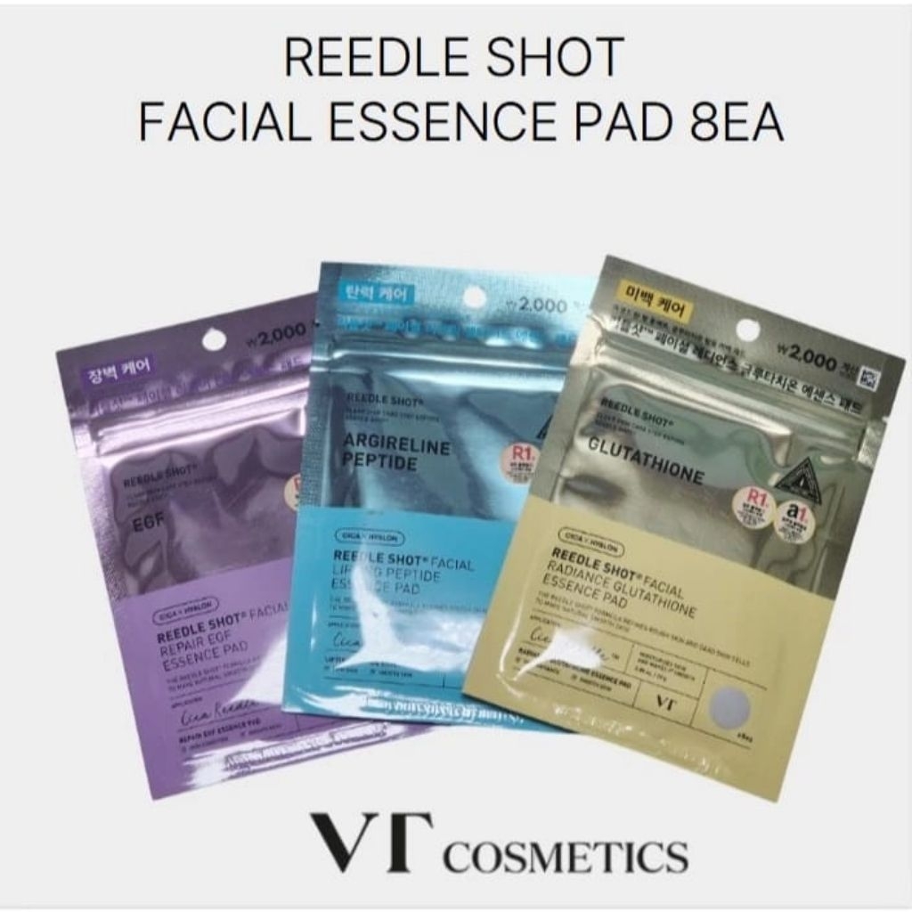 VT Reedle Shot Facial Essence Pad Lifting Repair Glutathione