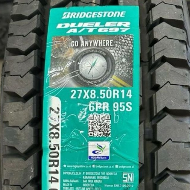 PROMO Bridgestone Dueler D697 AT Ukuran 27x8.5 R14 - Ban Mobil Semi Offroad