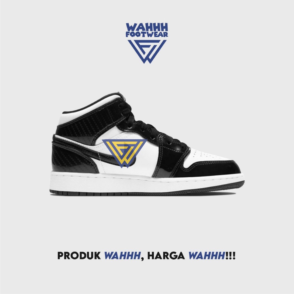 NK Air Jordan 1 Retro Mid - All-Star Carbon Black White