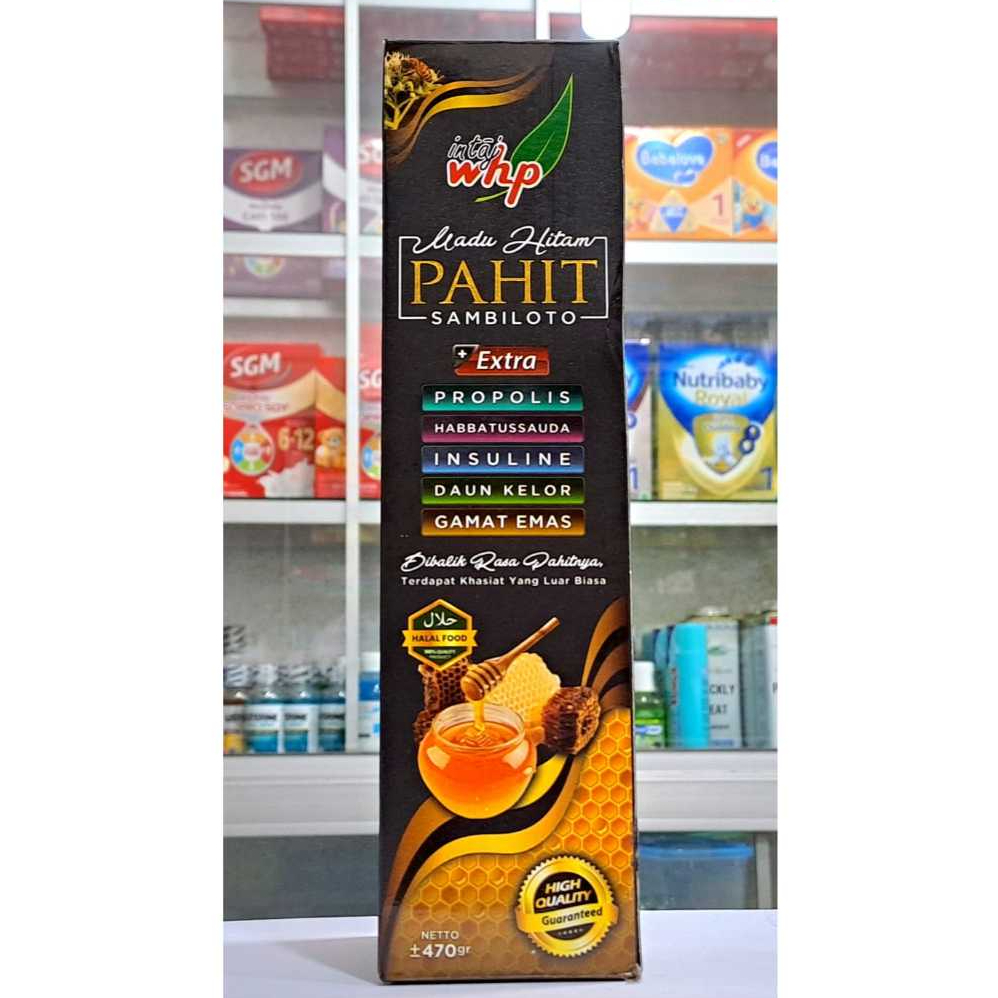 INTAJ WHP Madu Hitam Pahit Sambiloto 470GR - Meningkatkan Daya Tahan Tubuh dan Stamina