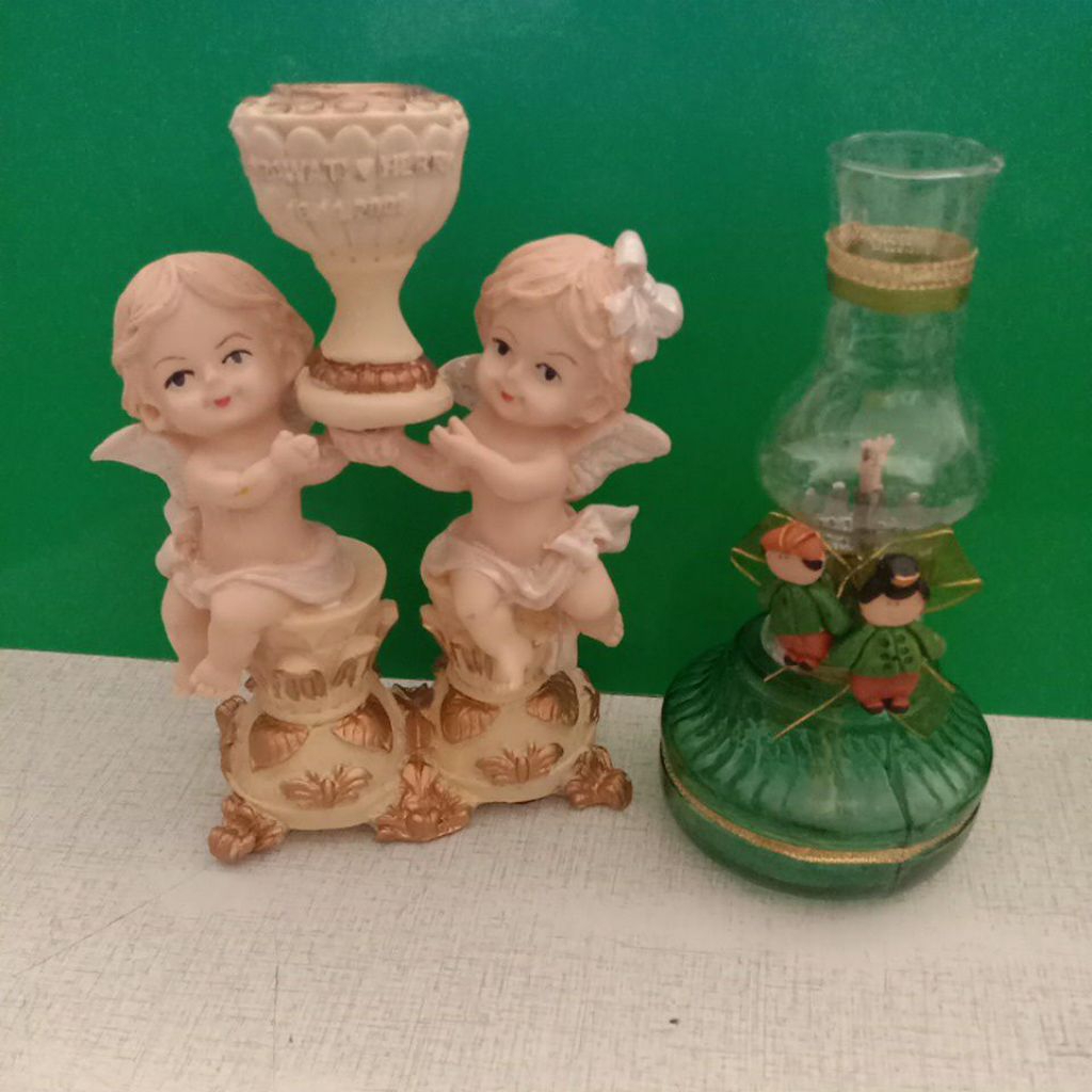 tempat lilin teplok/lampu senter atau lampu semprong minyak tanah